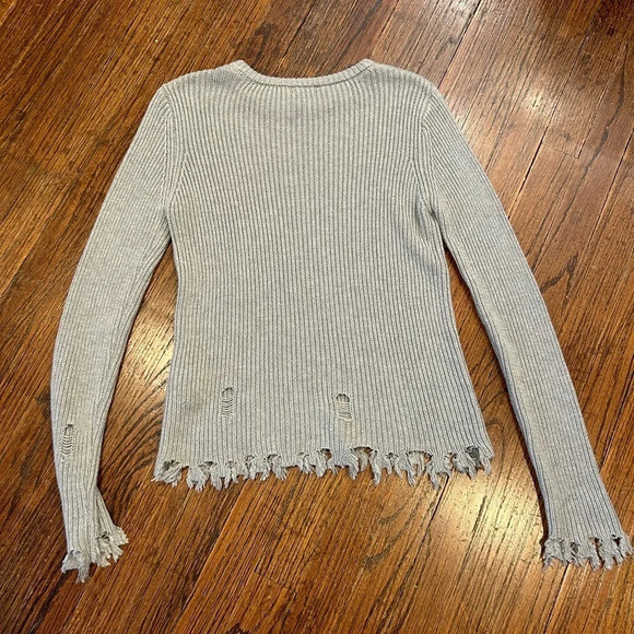 Sen Distressed Crewneck Sweater - Picture 1 of 6